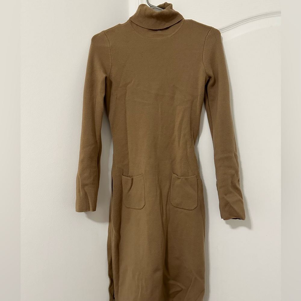 Ann taylor knit dress —— Size XS —— tan brown